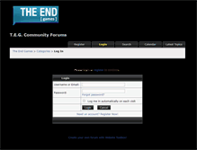 Tablet Screenshot of forums.theendgames.co